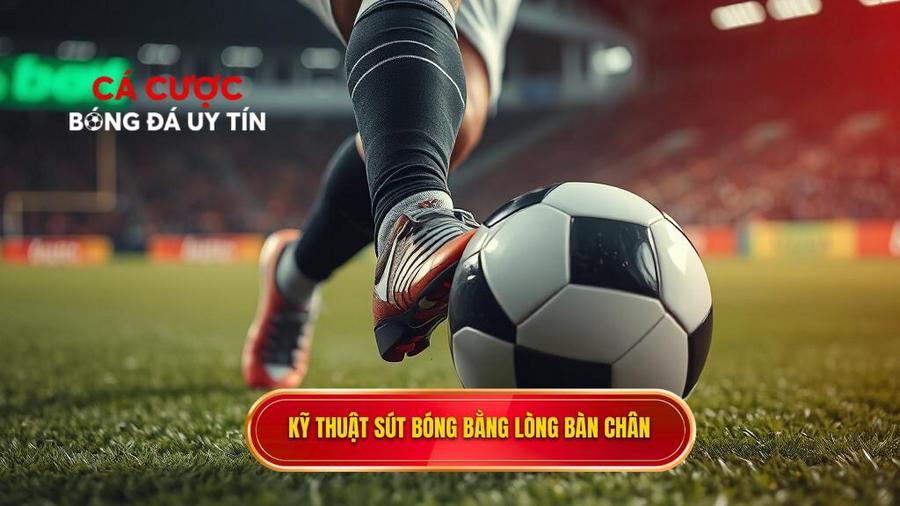 Các bước thực hiện kỹ thuật sút bóng bằng lòng bàn chân phải chuẩn chuyên gia