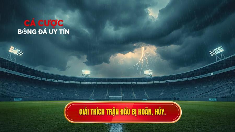 Giải thích trận đấu bị hoãn, hủy.