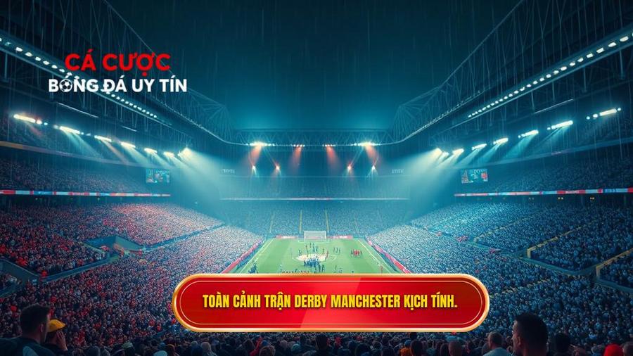 Toàn cảnh trận Derby Manchester kịch tính.