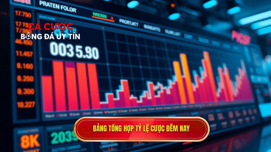 Bảng tổng hợp tỷ lệ cược đêm nay