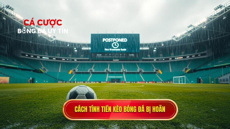 Cách tính tiền kèo bóng đá bị hoãn