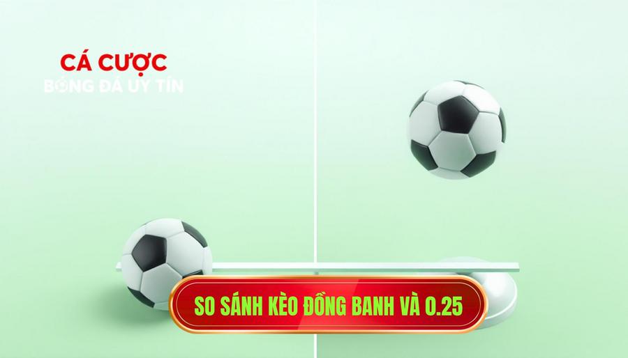 So sánh kèo đồng banh và 0.25